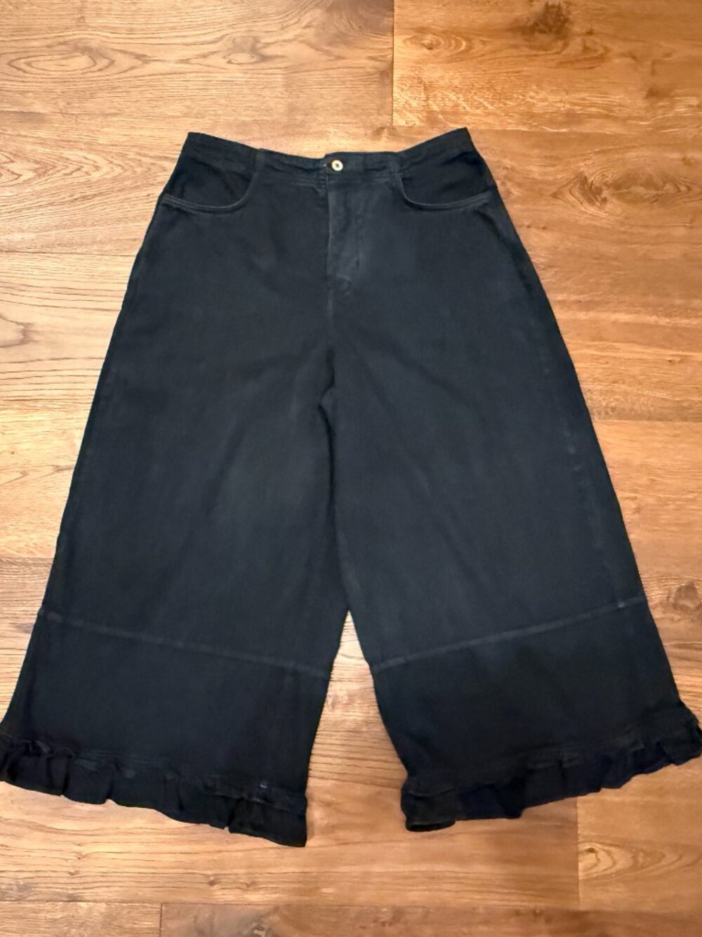 NWOT - Free People - We The Free Love Me Not Bloomer Jean - Black - Sz Large - Picture 4 of 6